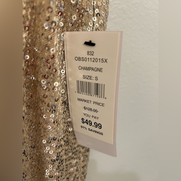 Design 365 Back Tie Sequin Mini Dress - Picture 5 of 8